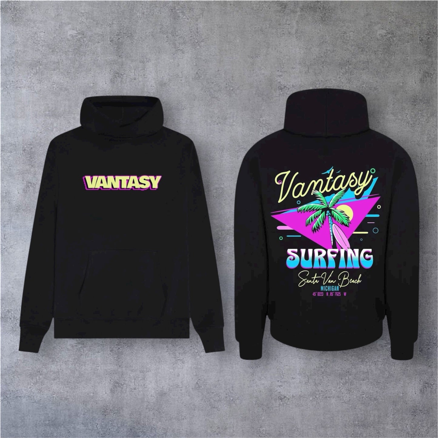 Santa Van Beach Hoodie