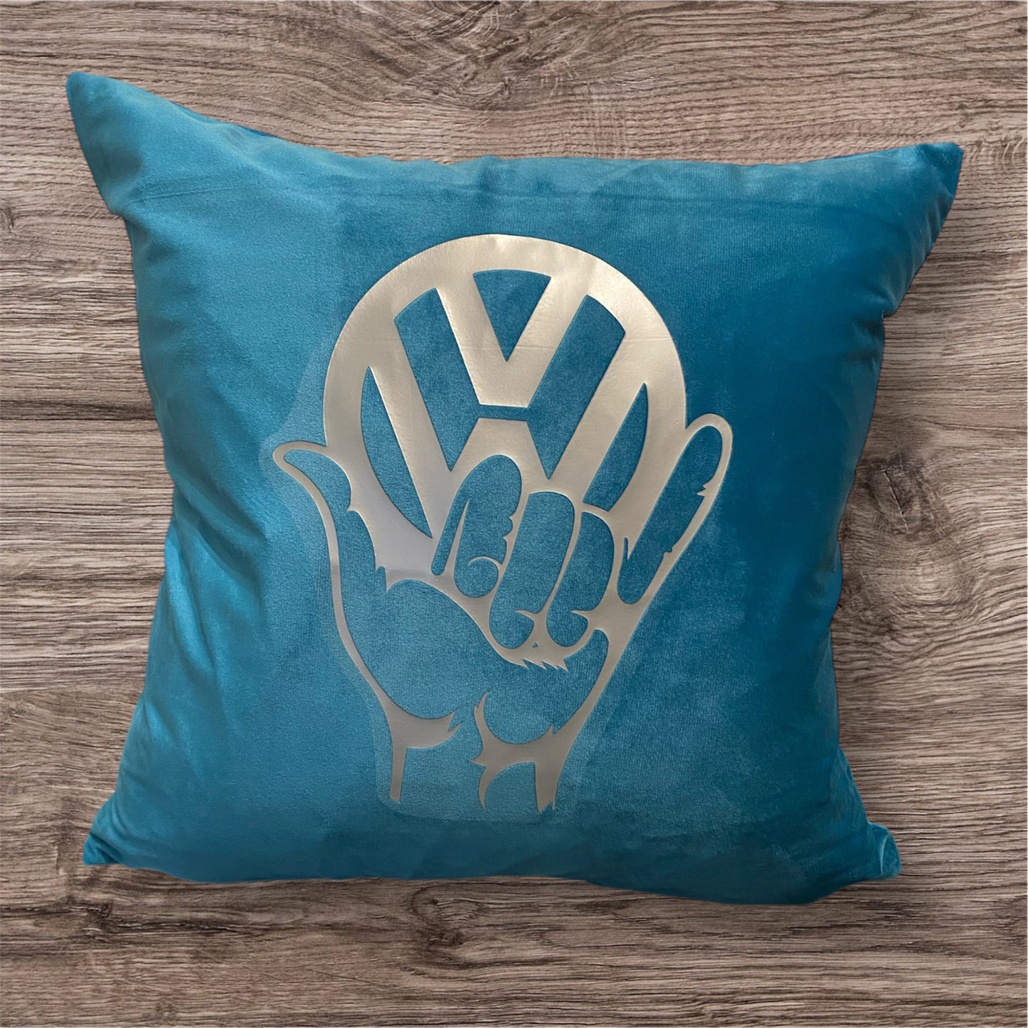 VW Wave Velvet Cushions x2