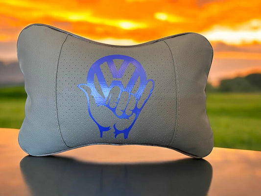 VW Wave Logo Volkswagen Headrest Neck Cushions (singles, pairs and sets of three)