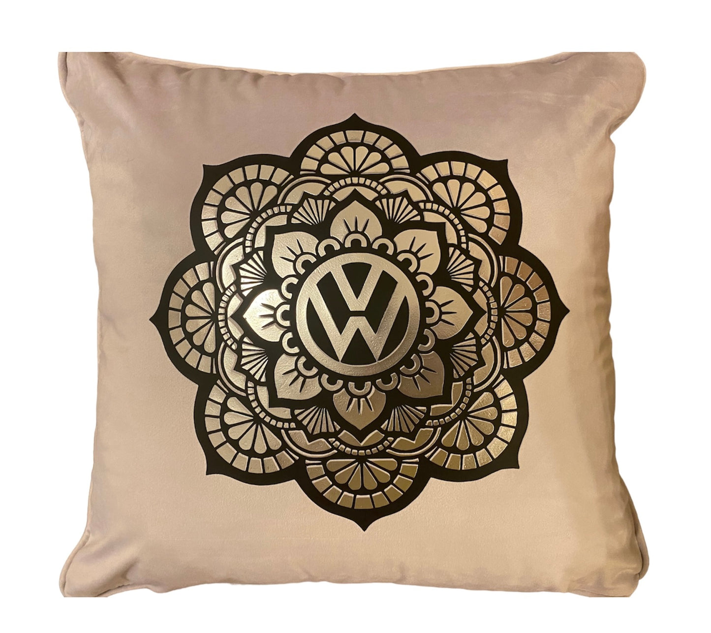 VW Two Tone (Black and Metallic Silver) Cushions x2