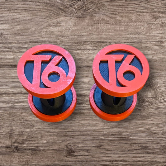 VW Volkswagen (T6 Logo) Pop Top Strap Spools - Pair