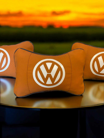 VW Volkswagen Headrest Neck Cushions (Single Pillow)