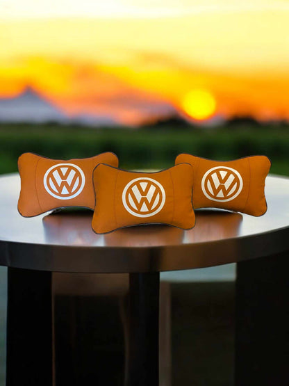 VW Volkswagen Headrest Neck Cushions (Single Pillow)