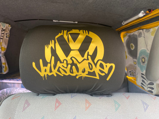 VW Headrest Covers - Set of Three