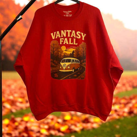 Vantasy Fall Sweatshirt - Black and Red