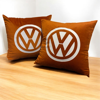 VW Logo Velvet Cushions x2