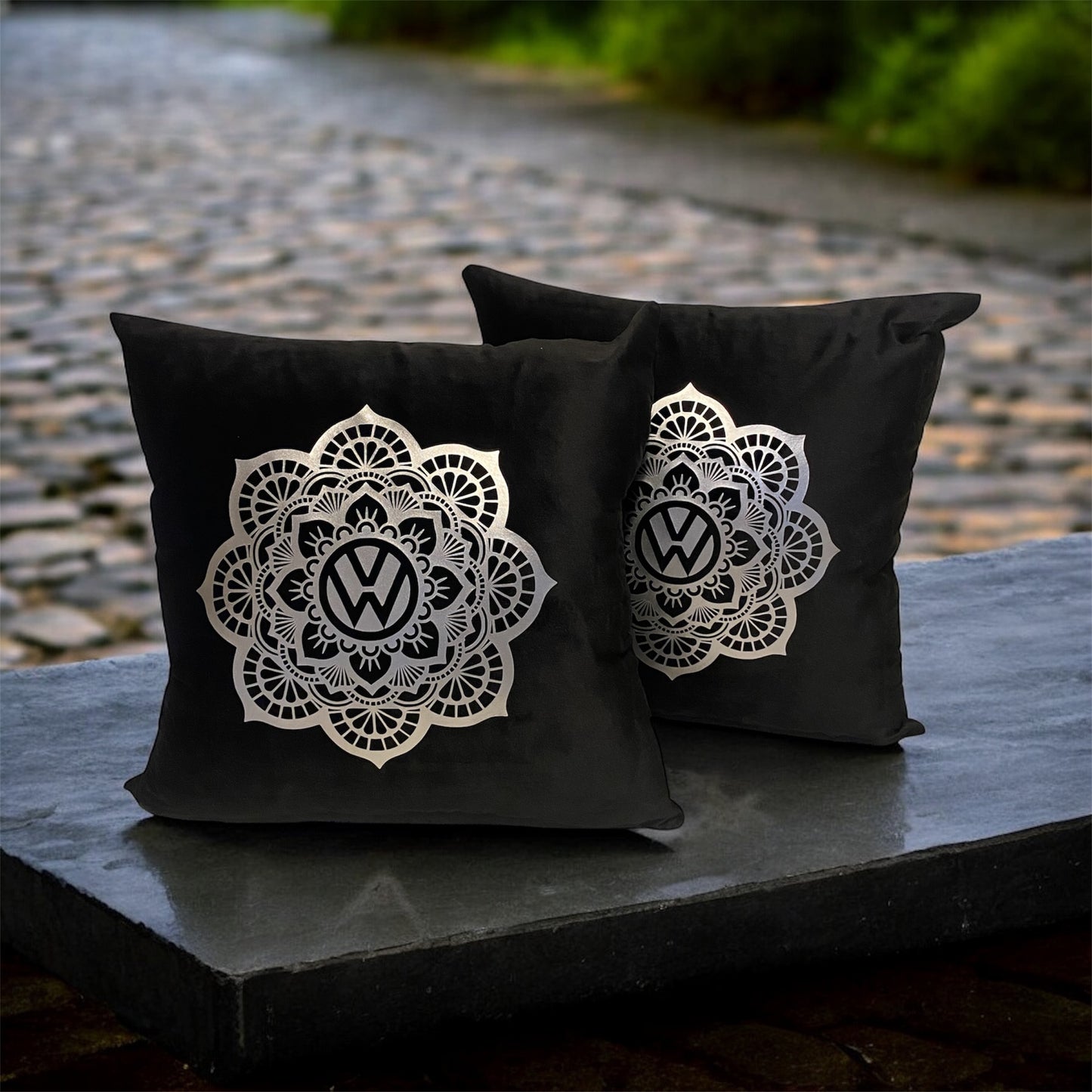 VW Mandela Velvet Touch Cushions x2