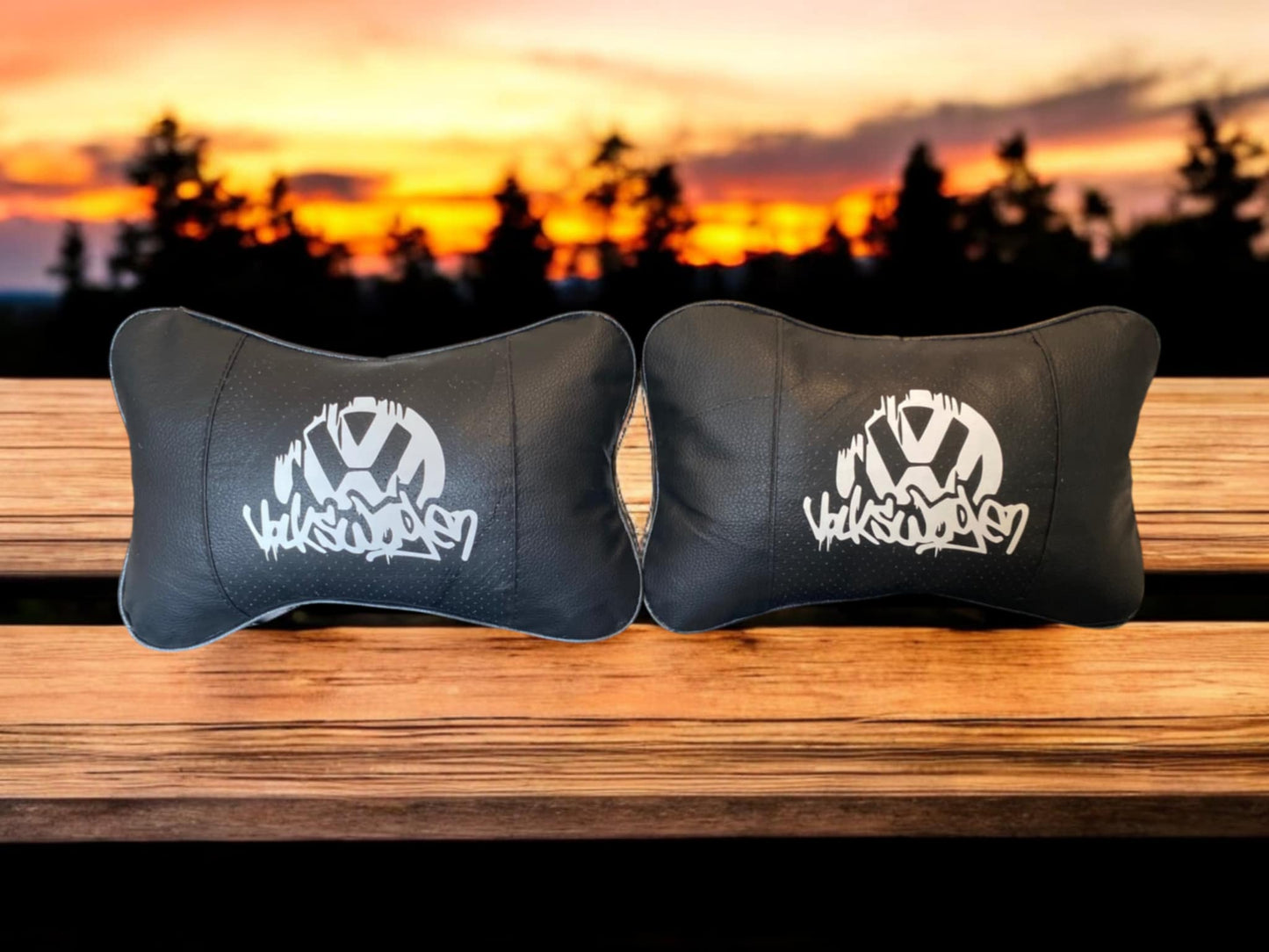 VW Volkswagen Headrest Neck Cushions X2