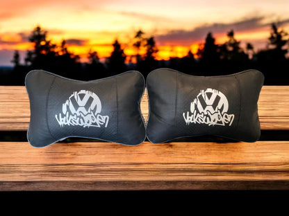 VW Volkswagen Headrest Neck Cushions X2