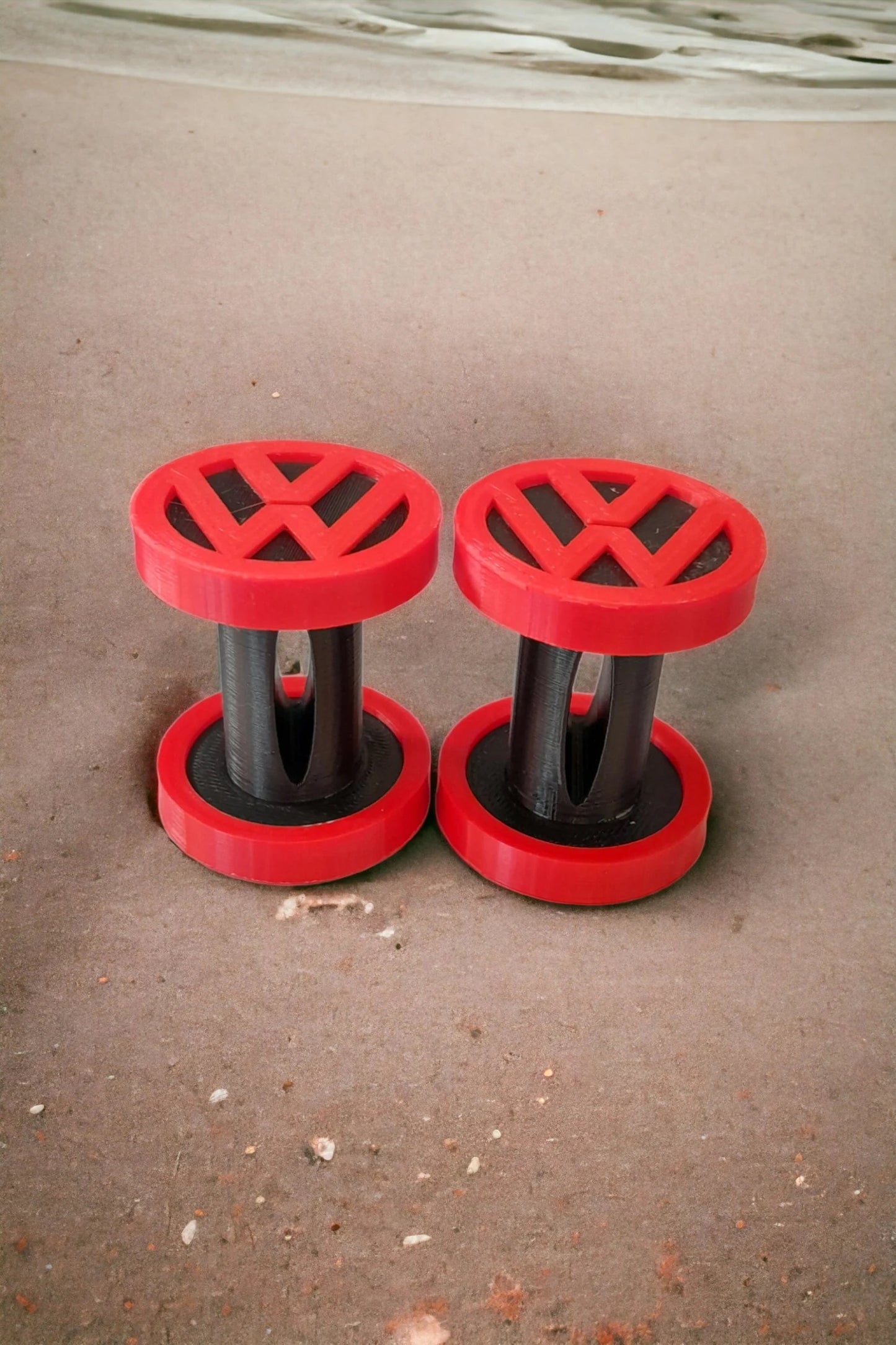 VW Volkswagen Campervan Pop Top Strap Spools (Pair)