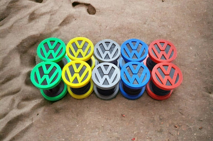 VW Volkswagen Campervan Pop Top Strap Spools (Pair)